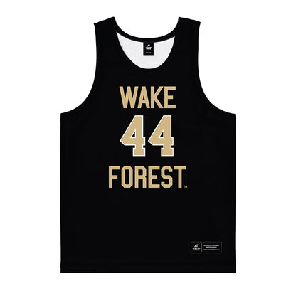 Wake Forest - NCAA Women's Basketball : Emily Johns - Black Basketball Jersey