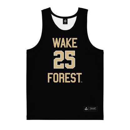 Wake Forest - NCAA Women's Basketball : Demeara Hinds - Black Basketball Jersey