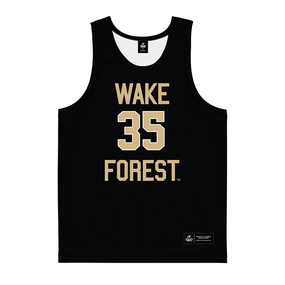 Wake Forest - NCAA Women's Basketball : Grace Galbavy - Black Basketball Jersey-0