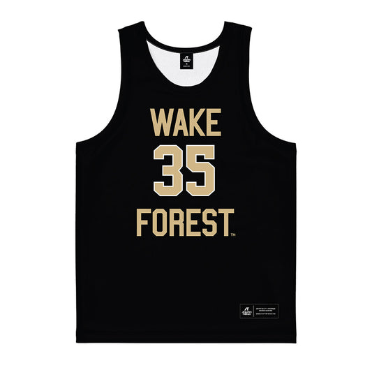 Wake Forest - NCAA Women's Basketball : Grace Galbavy - Black Basketball Jersey-0