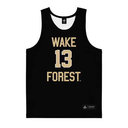 Wake Forest - NCAA Women's Basketball : Grace Oliver - Black Basketball Jersey-0