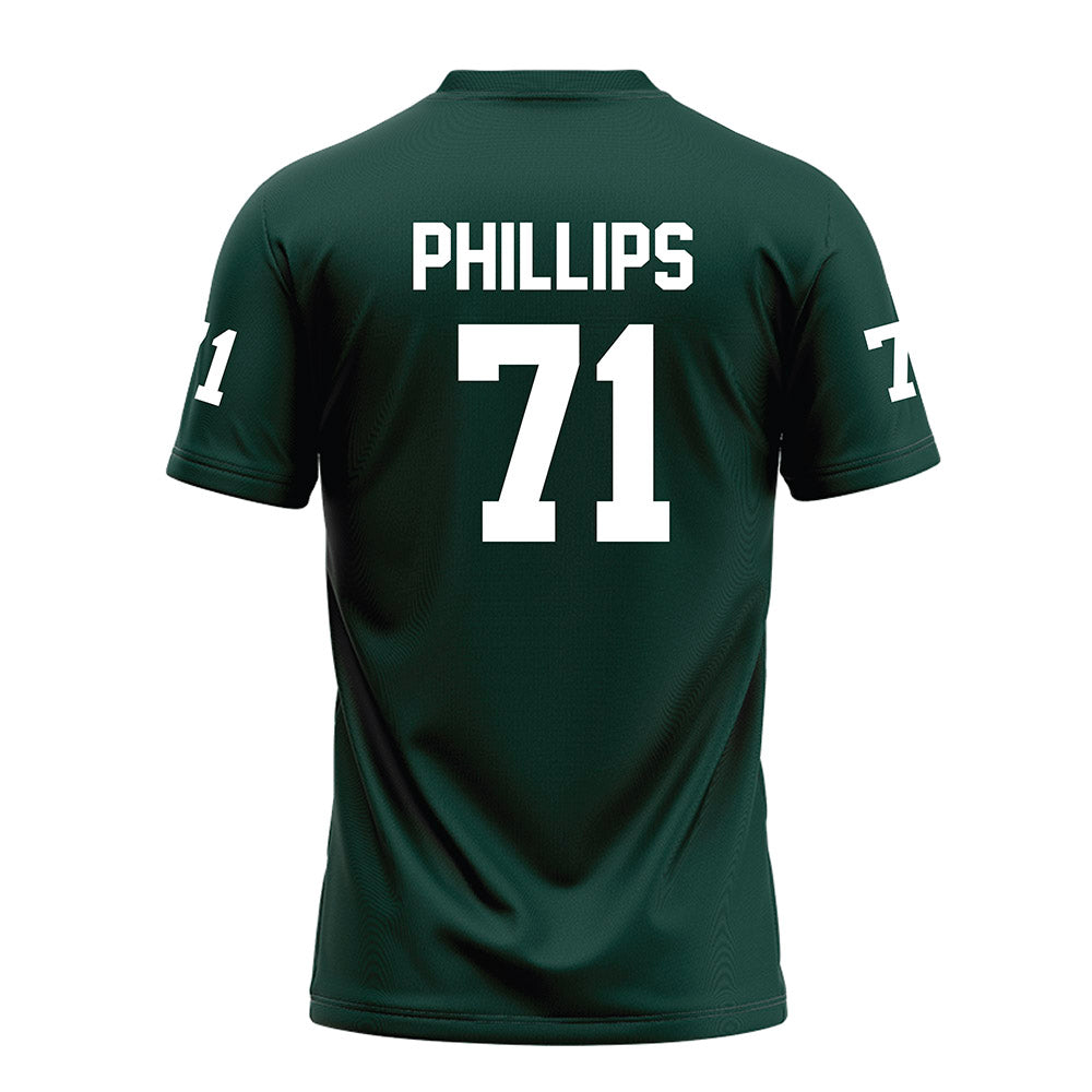 Michigan State - NCAA Football : Kristian Phillips - Green Football Jersey-1