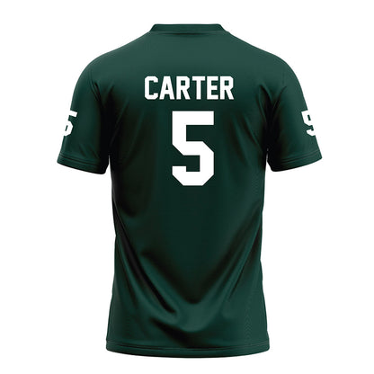 Michigan State - NCAA Football : Nathan Carter - Green Football Jersey