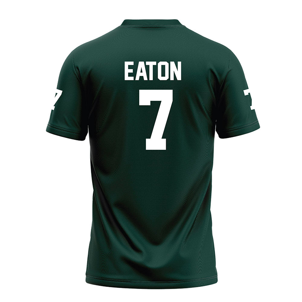 Michigan State - NCAA Football : Joshua Eaton - Green Football Jersey-1
