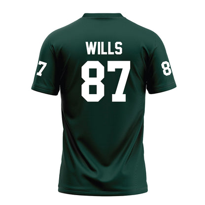 Michigan State - NCAA Football : Jack Wills - Green Football Jersey-1