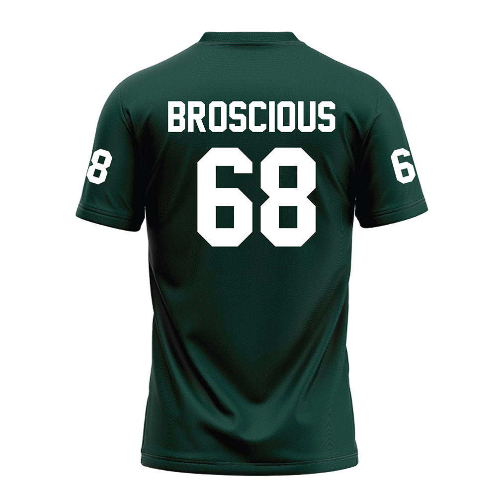 Michigan State - NCAA Football : Gavin Broscious - Green Football Jersey