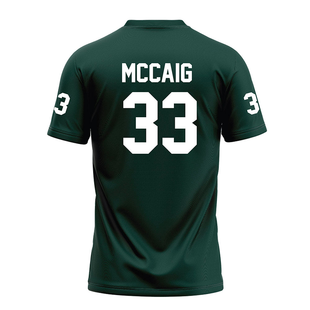 Michigan State - NCAA Football : Jaxon McCaig - Green Football Jersey