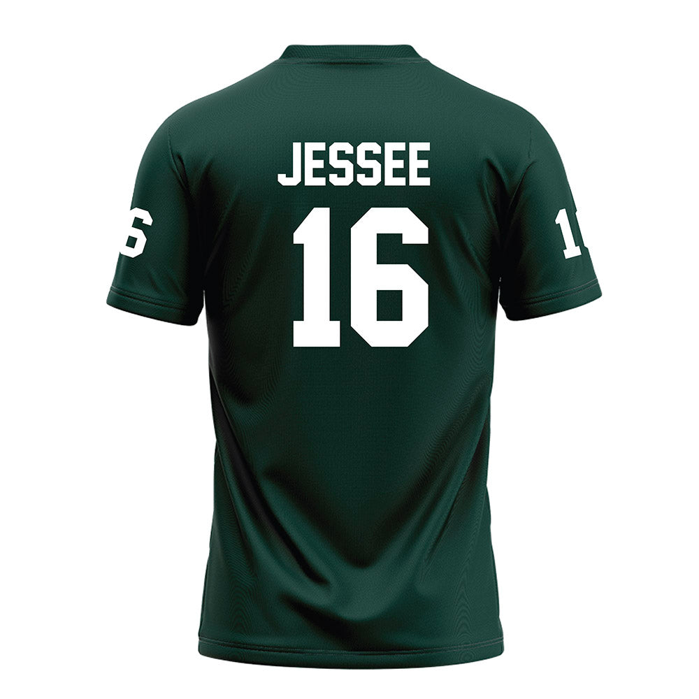 Michigan State - NCAA Football : Ryland Jessee - Green Football Jersey-1