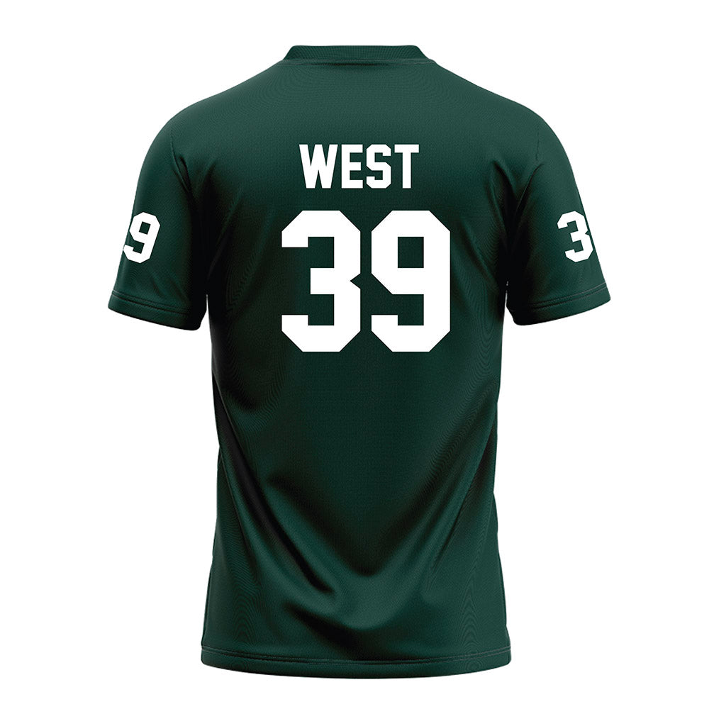 Michigan State - NCAA Football : Elisha West - Green Football Jersey-1