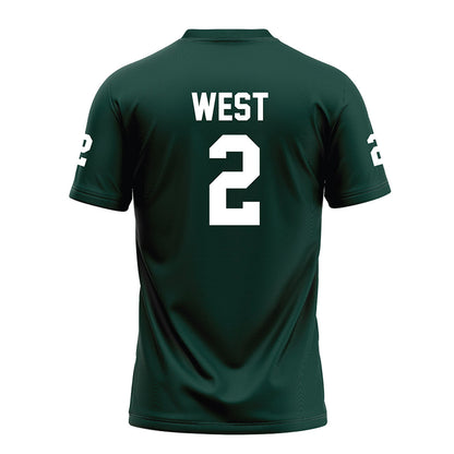 Michigan State - NCAA Football : Aydan West - Green Football Jersey-1