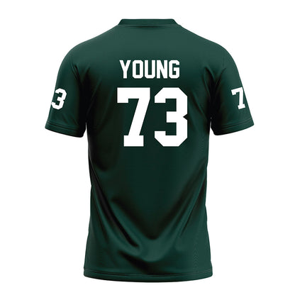 Michigan State - NCAA Football : Rustin Young - Green Football Jersey-1