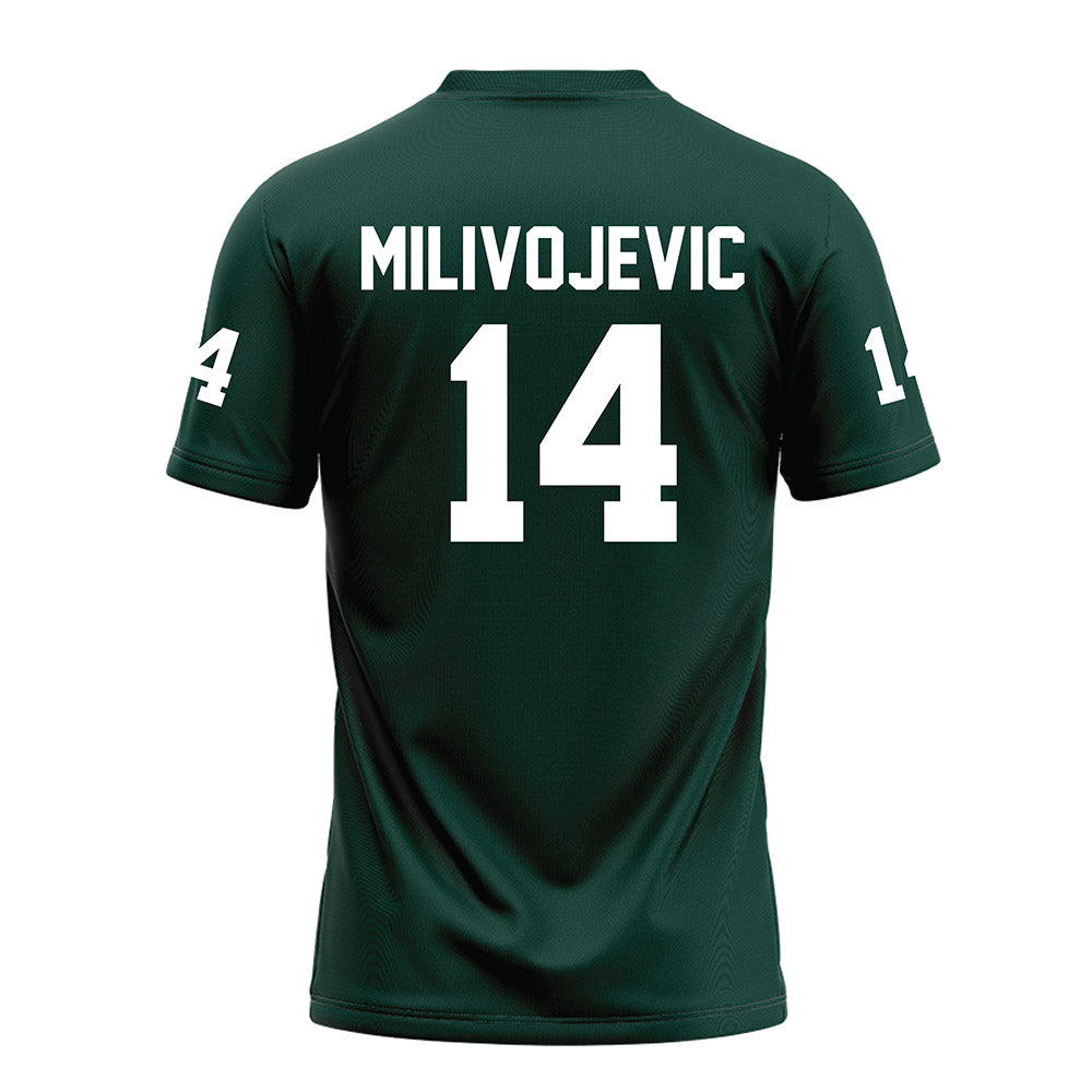 Michigan State - NCAA Football : Alessio Milivojevic - Green Football Jersey