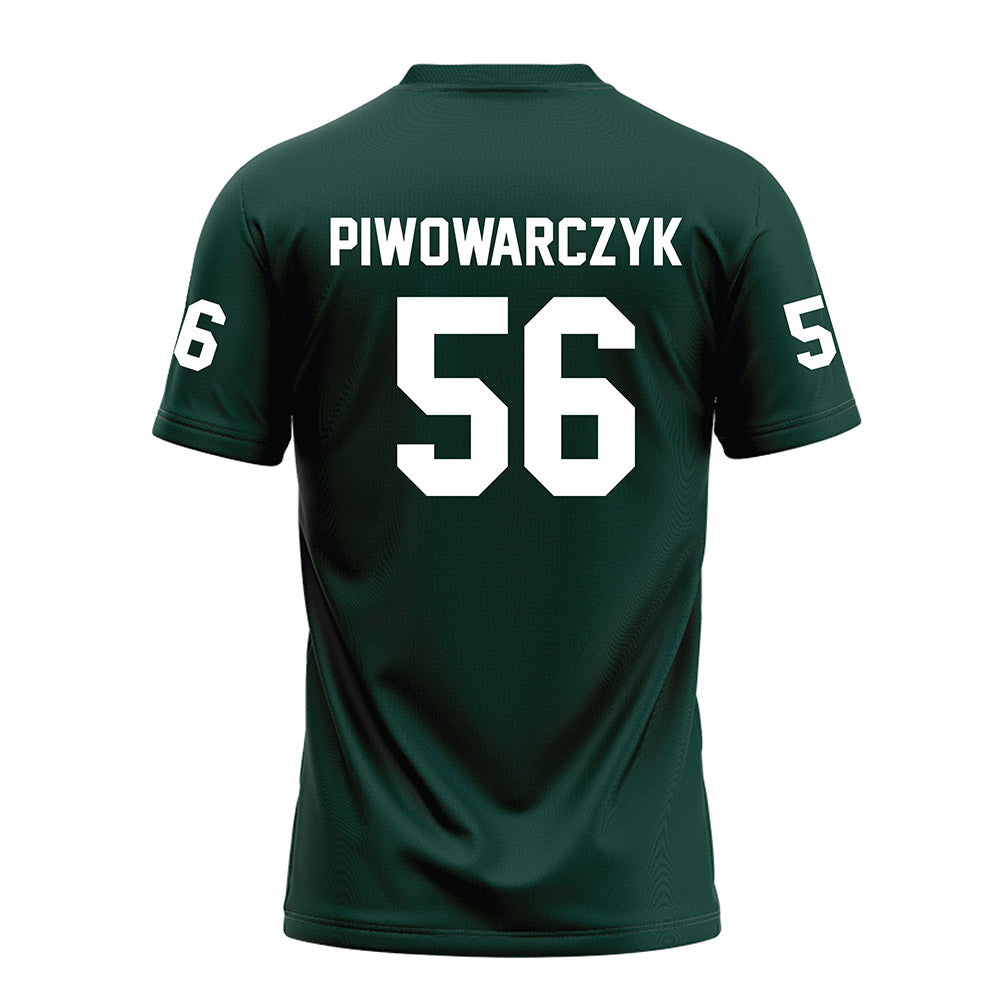 Michigan State - NCAA Football : Christopher Piwowarczyk - Green Football Jersey