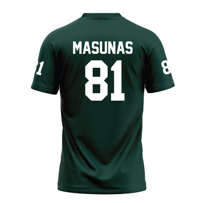 Michigan State - NCAA Football : Michael Masunas - Green Football Jersey