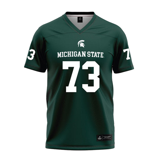 Michigan State - NCAA Football : Rustin Young - Green Football Jersey-0