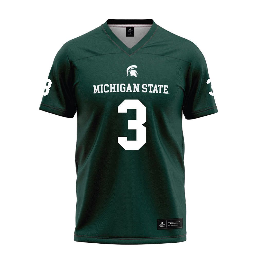 Michigan State - NCAA Football : Rodney Bullard Jr - Green Football Jersey-0
