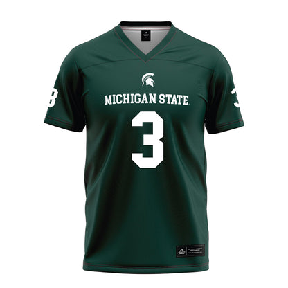 Michigan State - NCAA Football : Rodney Bullard Jr - Green Football Jersey-0