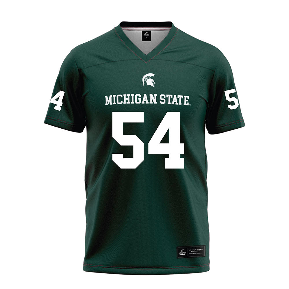 Michigan State - NCAA Football : Cooper Terpstra - Green Football Jersey