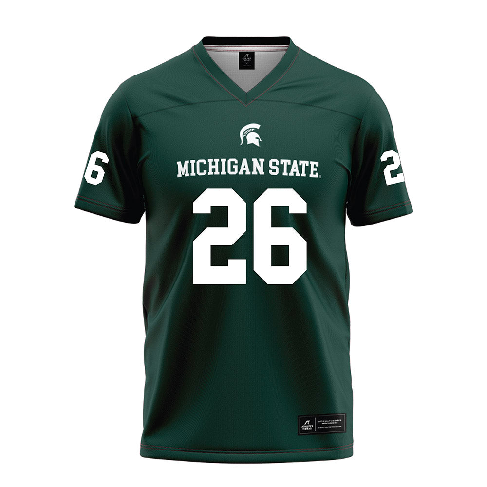 Michigan State - NCAA Football : Stone Chaney - Green Football Jersey