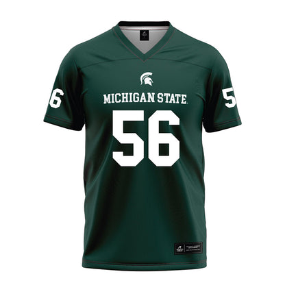 Michigan State - NCAA Football : Christopher Piwowarczyk - Green Football Jersey