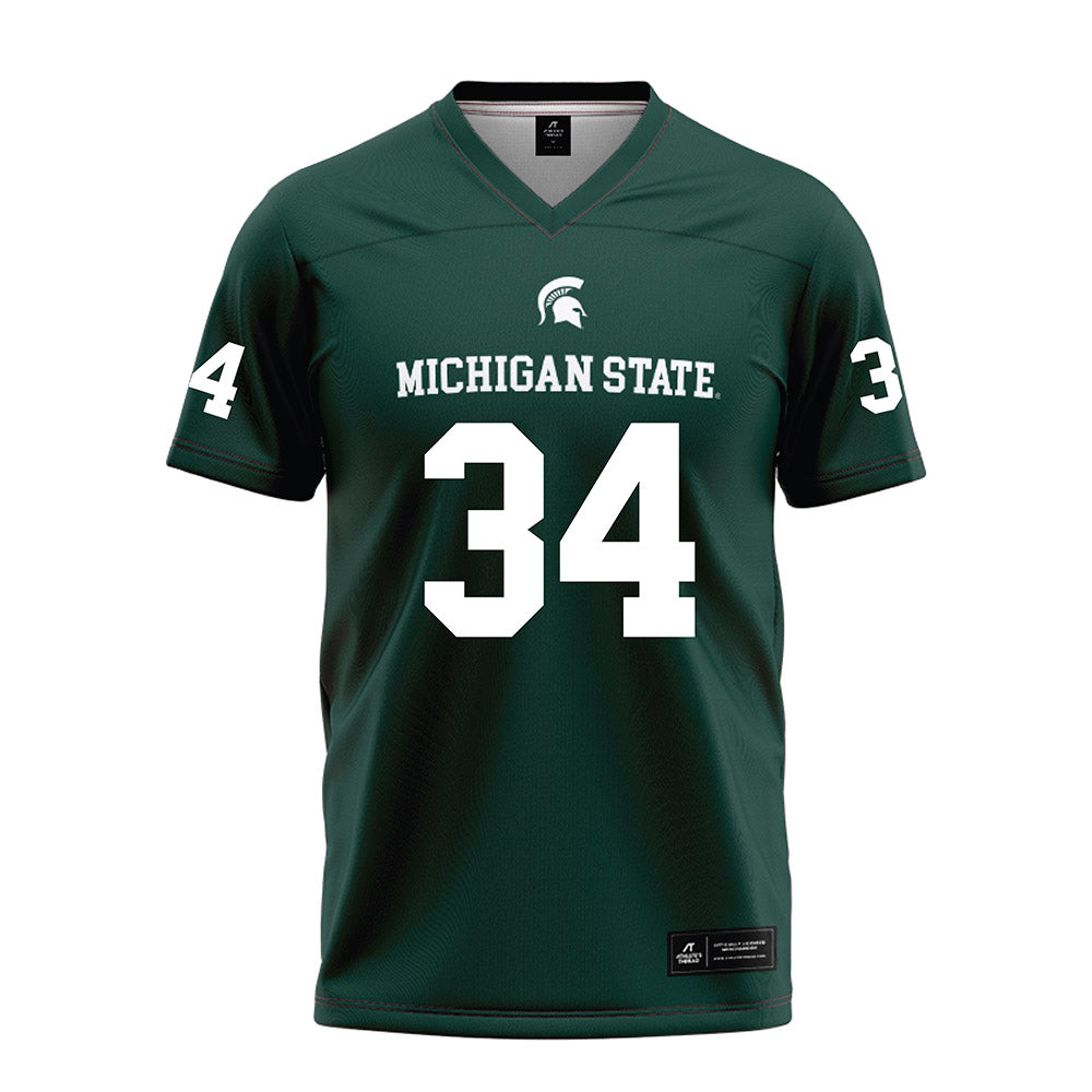 Michigan State - NCAA Football : Khalil Majeed - Green Football Jersey