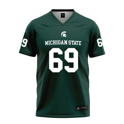 Michigan State - NCAA Football : Jacob Merritt - Green Football Jersey