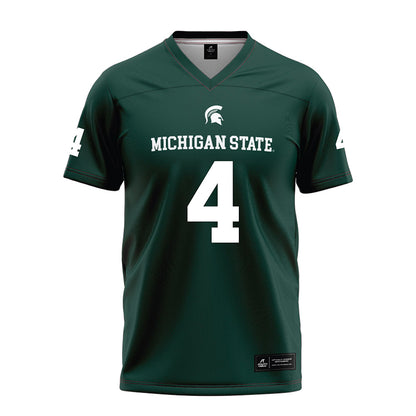Michigan State - NCAA Football : Marcellius Pulliam - Green Football Jersey-0