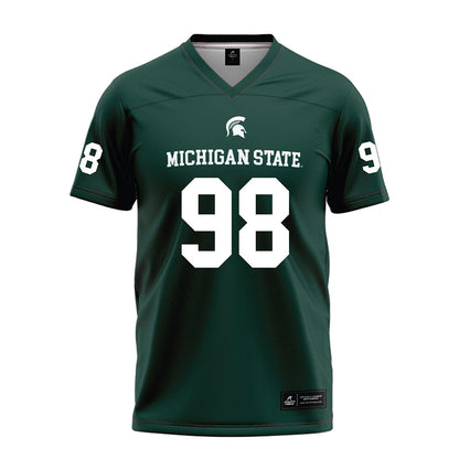 Michigan State - NCAA Football : Derrick Simmons - Green Football Jersey-0
