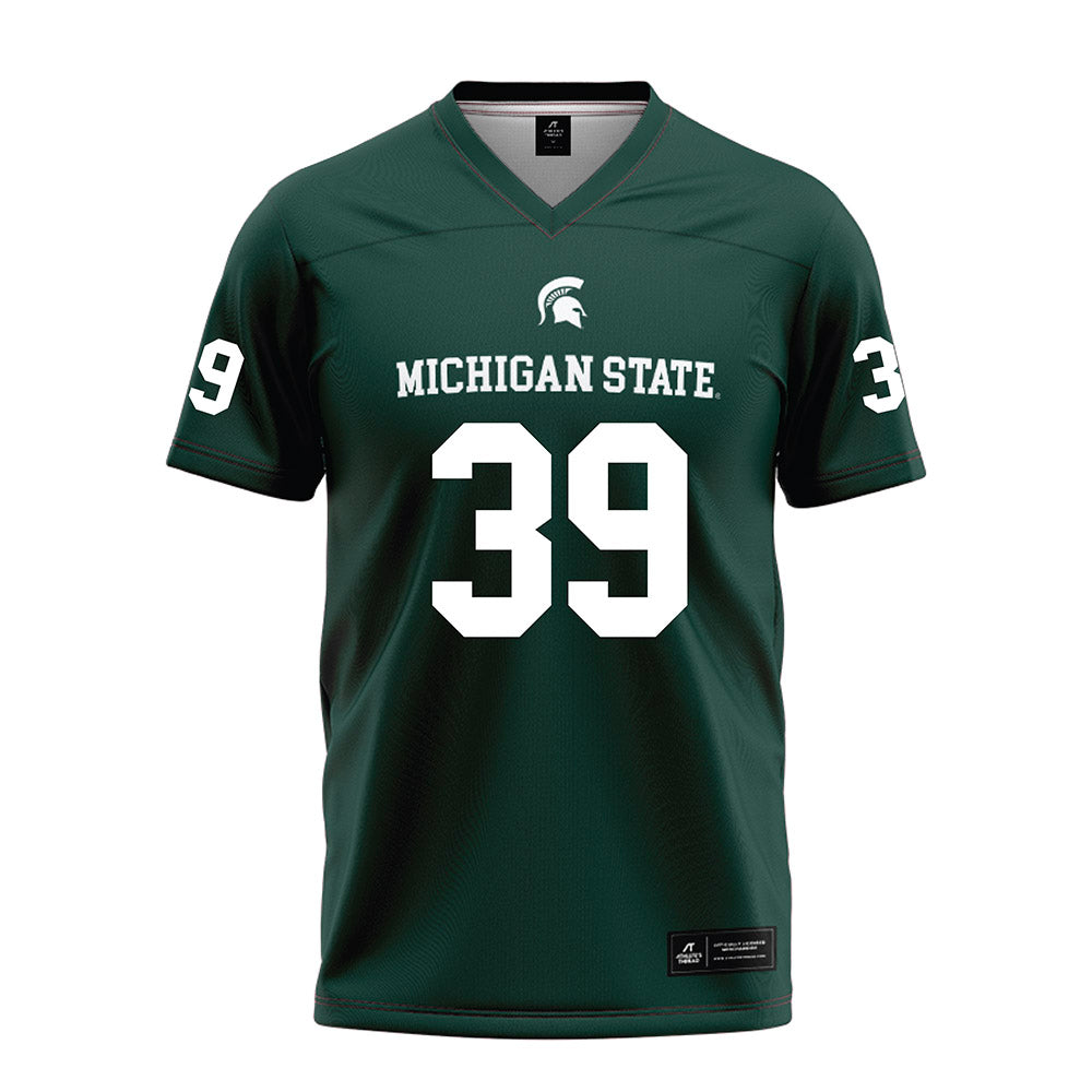Michigan State - NCAA Football : Elisha West - Green Football Jersey-0