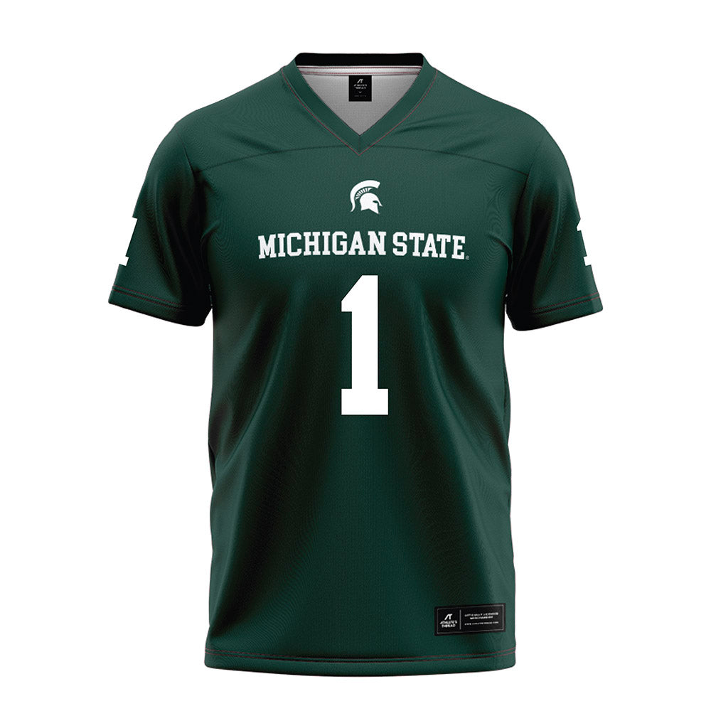 Michigan State - NCAA Football : Omari Kelly - Green Football Jersey-0