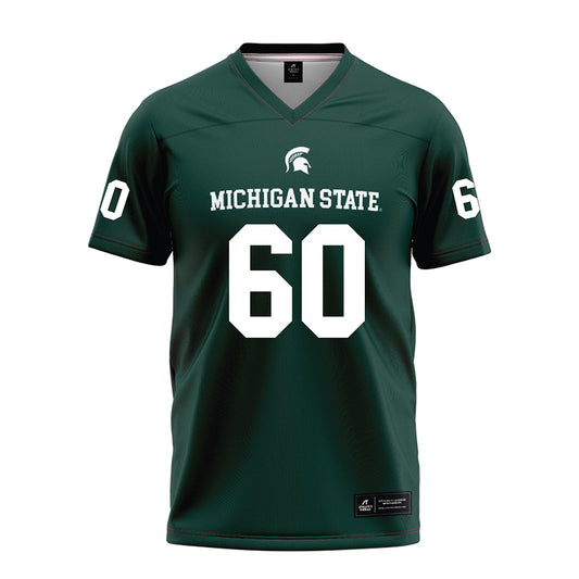 Michigan State - NCAA Football : Luka Vincic - Green Football Jersey-0