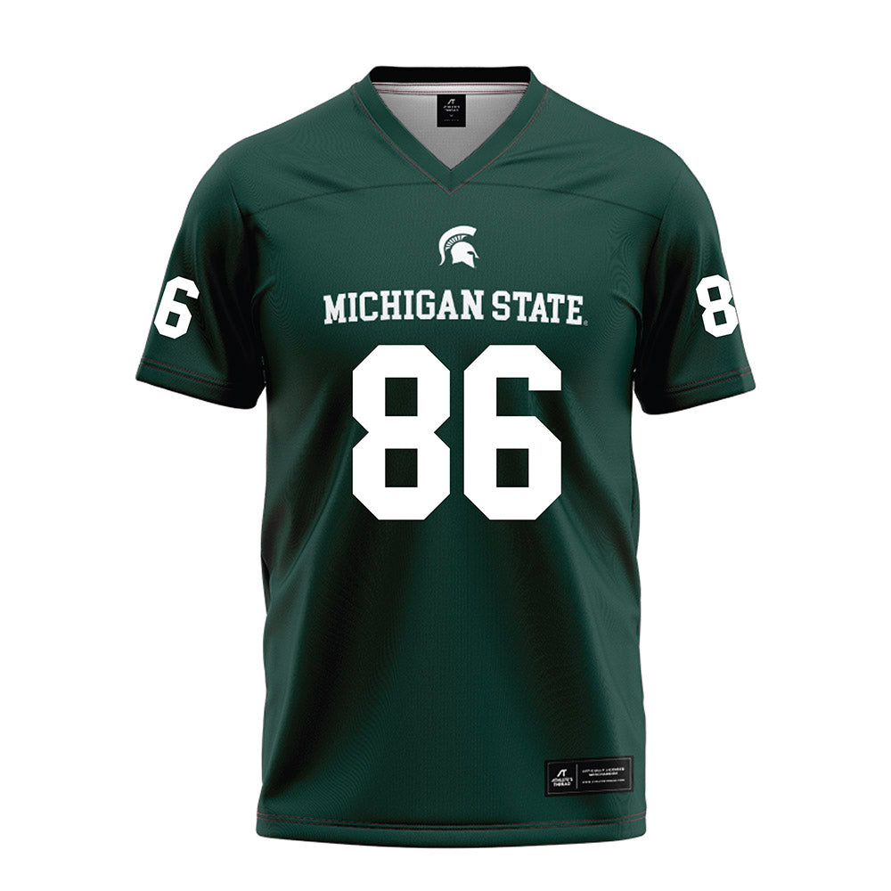 Michigan State - NCAA Football : Blake Sislo - Green Football Jersey-0