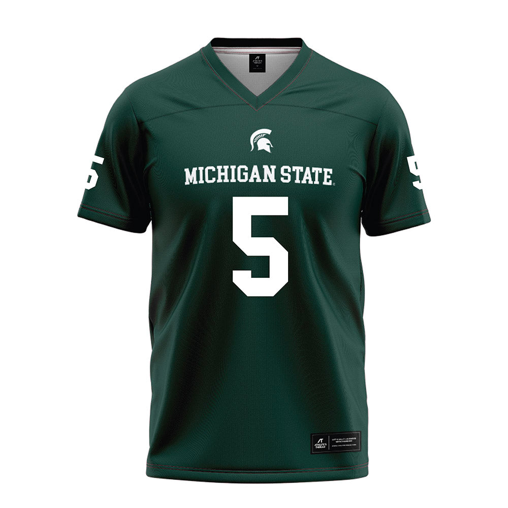 Michigan State - NCAA Football : Nathan Carter - Green Football Jersey