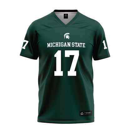 Michigan State - NCAA Football : Eddie Pleasant III - Green Football Jersey