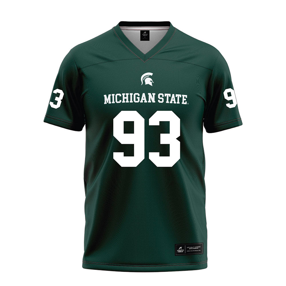 Michigan State - NCAA Football : Jalen Satchell - Green Football Jersey