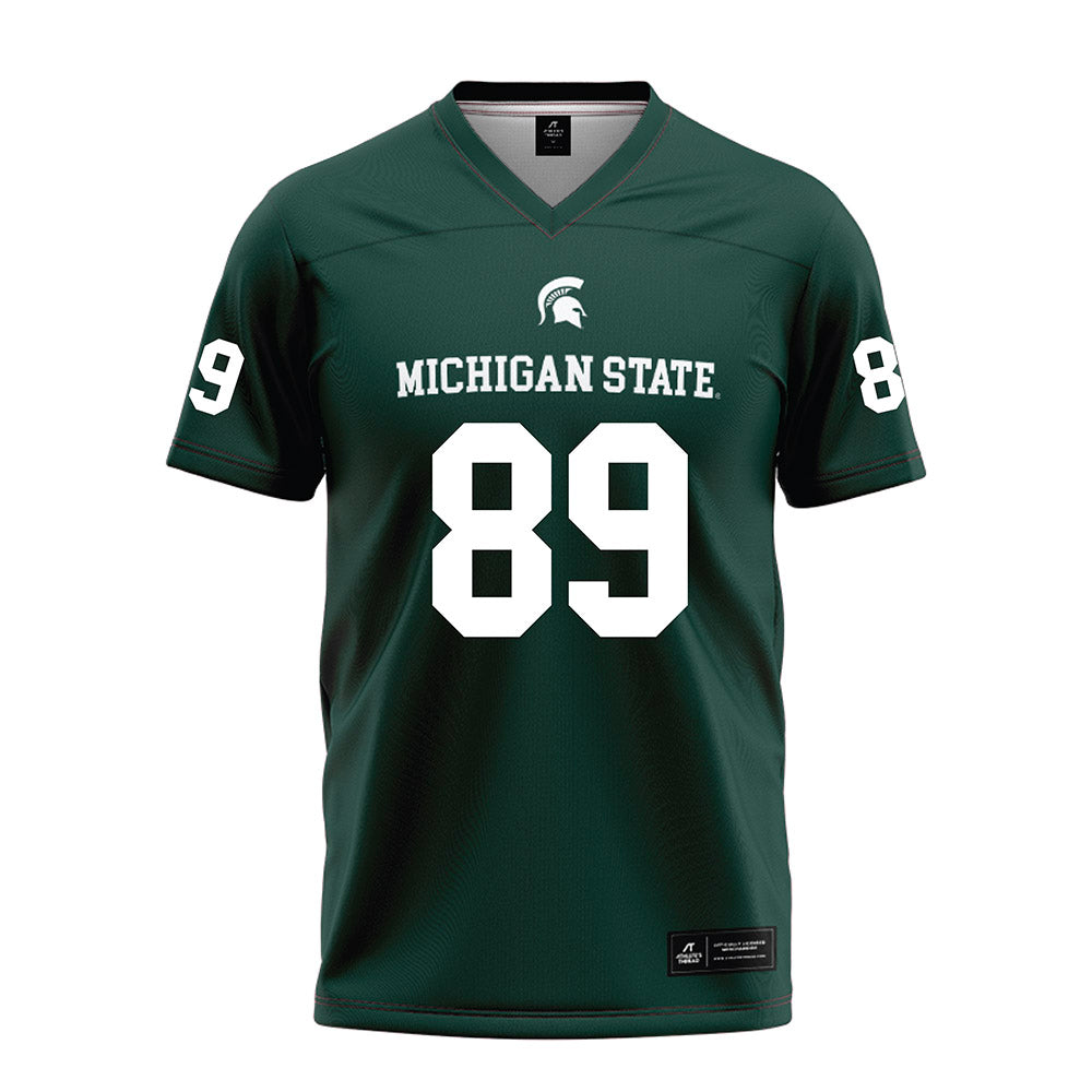 Michigan State - NCAA Football : Nick hardy - Green Football Jersey-0
