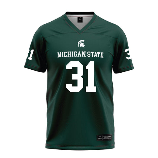 Michigan State - NCAA Football : Deuce Edwards - Green Football Jersey-0