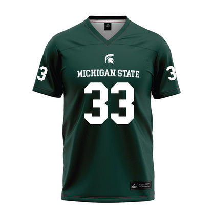 Michigan State - NCAA Football : Jaxon McCaig - Green Football Jersey