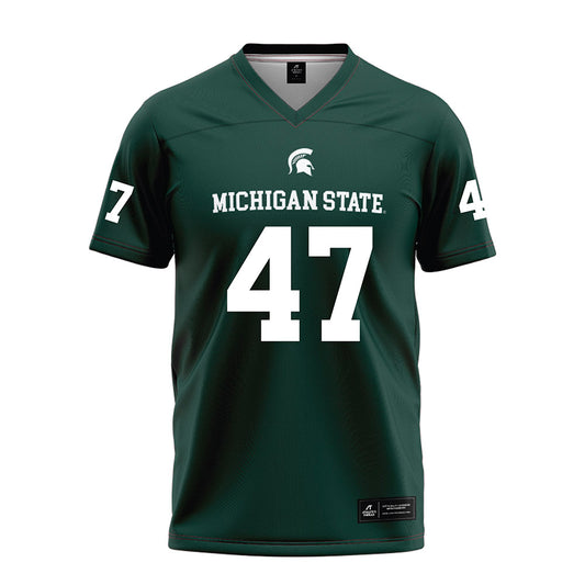 Michigan State - NCAA Football : Kaden Schickel - Green Football Jersey-0