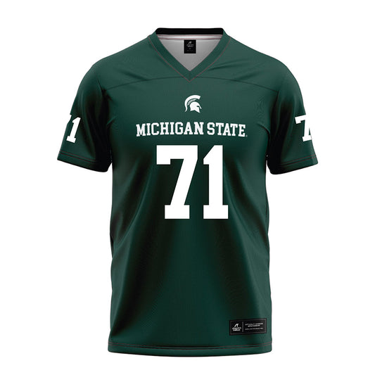 Michigan State - NCAA Football : Robert Wright Jr - Green Football Jersey-0