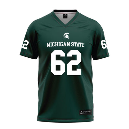 Michigan State - NCAA Football : Justin Bell - Green Football Jersey-0