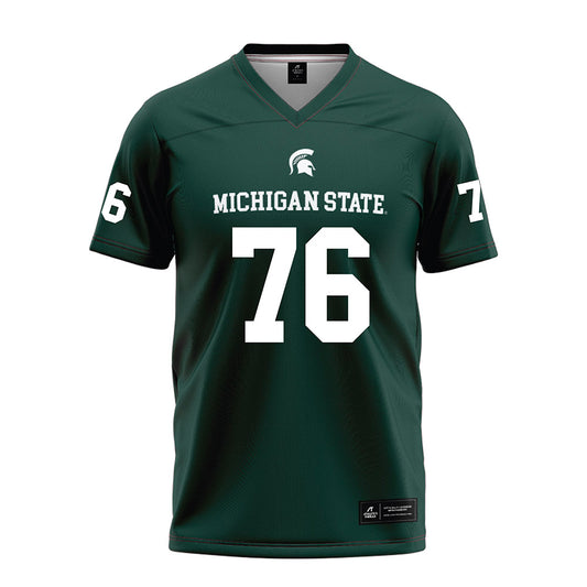 Michigan State - NCAA Football : Drew Nichols - Green Football Jersey-0