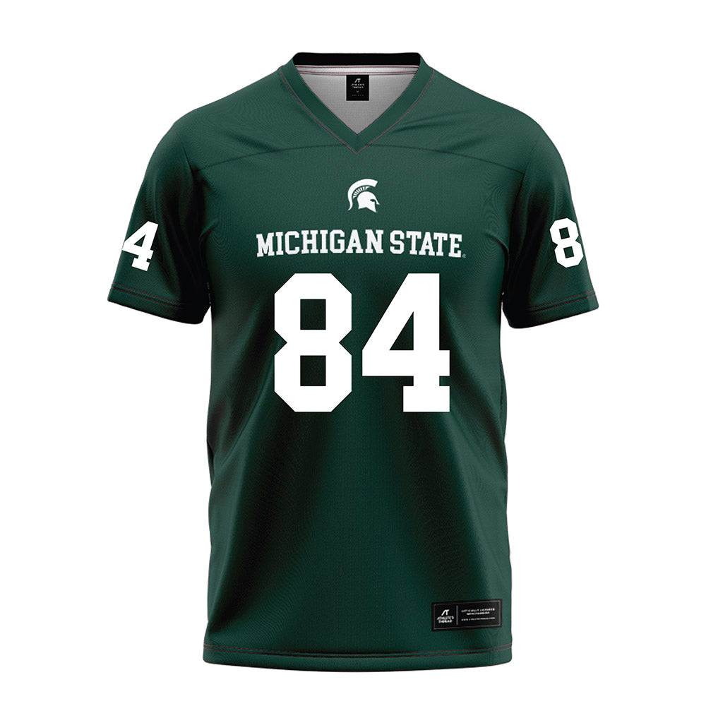 Michigan State - NCAA Football : Wyatt Hook - Green Football Jersey