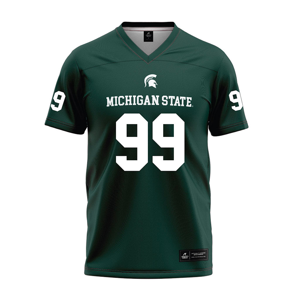 Michigan State - NCAA Football : Quindarius l Dunnigan - Green Football Jersey-0