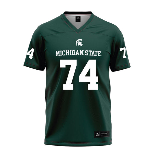 Michigan State - NCAA Football : Gavin Broscious - Green Football Jersey-0