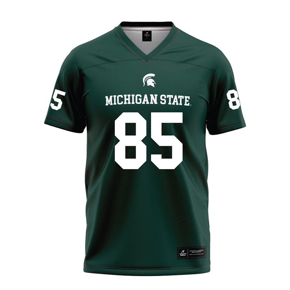 Michigan State - NCAA Football : Grant Calcagno - Green Football Jersey