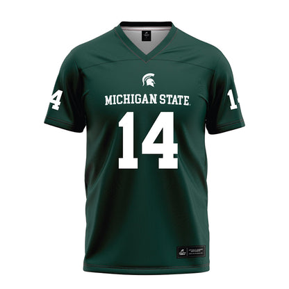 Michigan State - NCAA Football : Malcolm Bell - Green Football Jersey-0