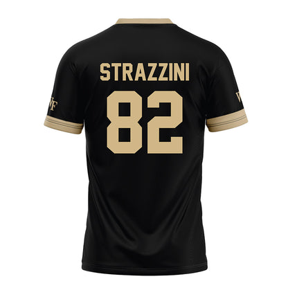 Wake Forest - NCAA Football : Luca Strazzini - Black Football Jersey-1