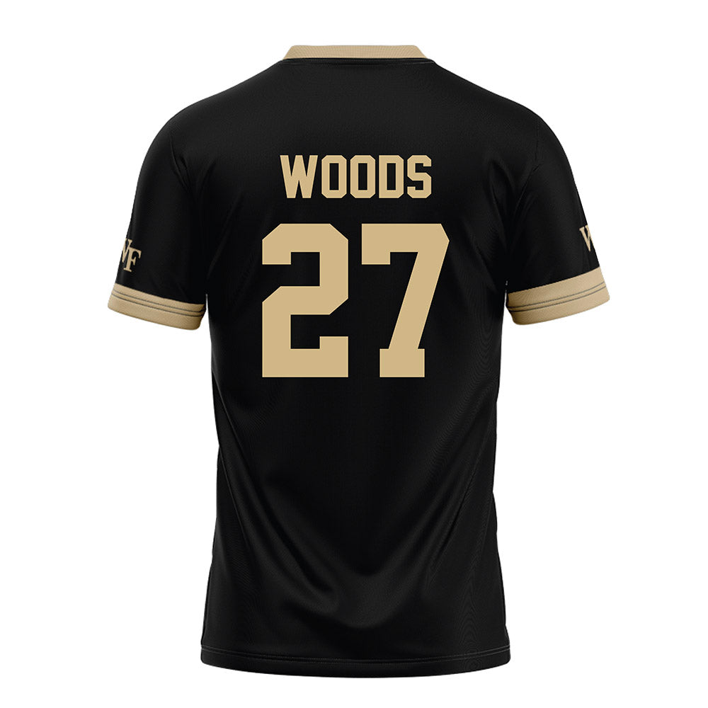 Wake Forest - NCAA Football : Jason Woods - Black Football Jersey