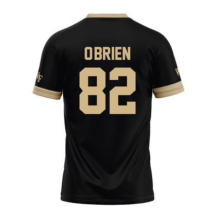 Wake Forest - NCAA Football : Hugh O'Brien - Black Football Jersey-1